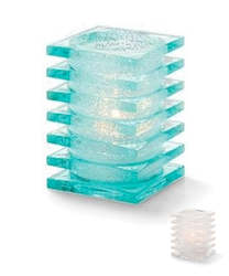 Candle Holders: Stacked Square Block Lamps - (2 colour options)