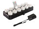 LED Candles - FULL SET with Warm White light