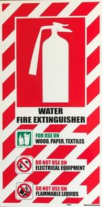 Water Extinguisher Sign