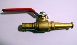 Fire Hose Nozzle Brass Jet/Close 19mm Hose