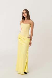 Dress Rental Ball Dress: Huxley Gown (Lemon)