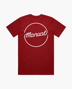 Products: Manual, Diner Logo, Classic T-shirt — Cardinal Red