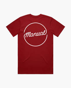 Products: Manual, Diner Logo, Classic T-shirt Cardinal Red