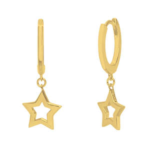Super Star Huggie 14CT Gold Plated