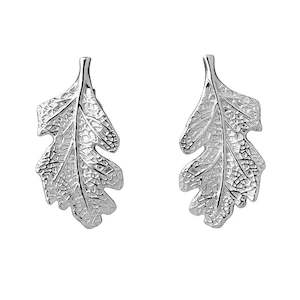 Karen Walker: Karen Walker Leaf Studs Sterling Silver