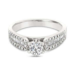 Mantovani: 18ct White Gold 0.52ct Diamond Amadea Ring