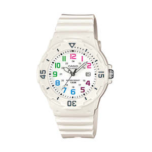 Ladies Watches: Casio 100m Water Resistant Analogue Watch - White