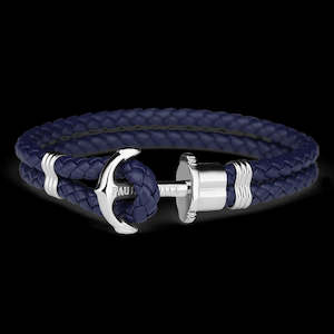 Birthdays: Paul Hewitt Navy Leather Bracelet