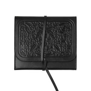Karen Walker Leather Jewellery Roll - with Dust Bag
