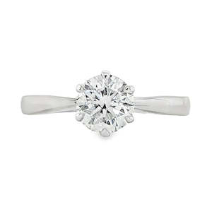 Fishers Collection: 18ct White Gold Solitaire Diamond Ring 1.00ct