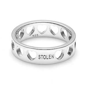 Heartless Band Ring Sterling Silver