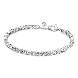 Pandora Bracelet With Clear Cubic Zirconia - Size 18