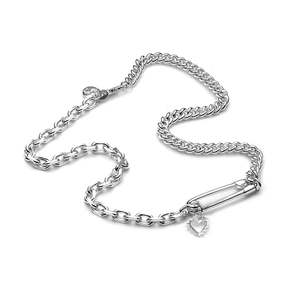 Stolen Girlfriends Club: Punk Pin Choker Sterling Silver