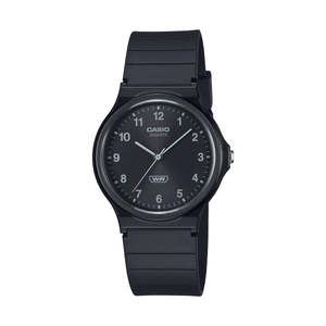 Casio Analogue, Black Resin Band, Water Resistant
