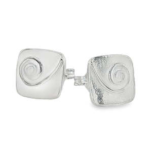 Whenua: Korurua Stud Earrings Sterling Silver WHENUA