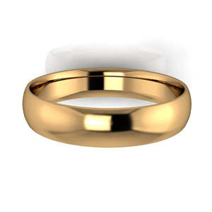 Wedding Rings For Her: Fine Range - 18ct Yellow Gold Ladies 4mm Polished Wedding Band
