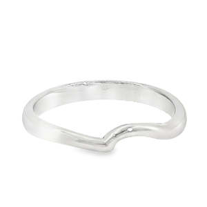 9ct White Gold Shaped Wedder