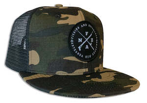 Products: CROSS LOGO TRUCKER CAP - Camo