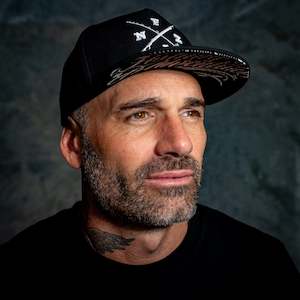 Products: CROSS LOGO SNAPBACK CAP - BLACK