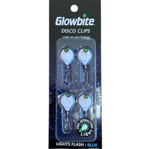 Disco Clips - 4 Pack - Flash Blue