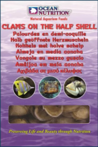 Frozen Food: Ocean Nutrition Frozen Clams on Half Shell