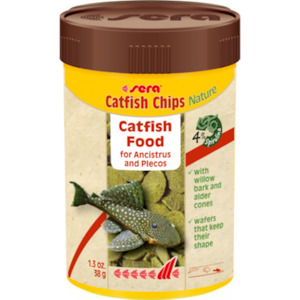 Discounted Items: Sera Catfish Chips with Wood
