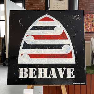 'Black Behave' original painting by Weston Frizzell