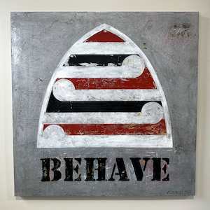 Weston Frizzell: 'Silver Behave' original painting by Weston Frizzell