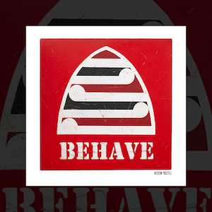 Weston Frizzell: "Red Behave" print by Weston Frizzell