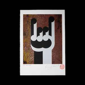 "Very metal" limited edition AP screen print by Weston Frizzell