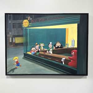 Frank Gordon 99 Premium Prints: 'Kiwi Night Shift' original painting by Frank Gordon