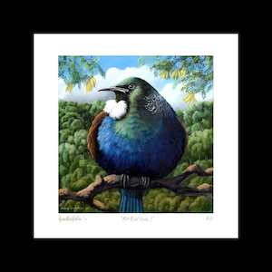 "Bird Study I – Tui" limited edition AP giclee print by Frank Gordon