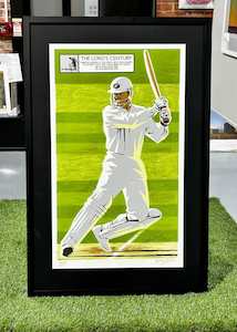 'The Lord's Century' framed Martin Crowe limited edition by Dick &hellip;