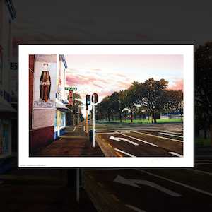 “Dundas St Dairy” signed art print by Sam Foley
