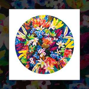 Valentines Collection By Fishmob: "Aotearoa in Blue" art print by Jenni Stringleman