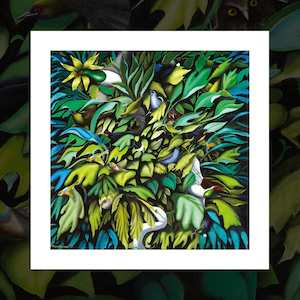 Valentines Collection By Fishmob: “Flights and Foliage” bird art print by Frank Gordon