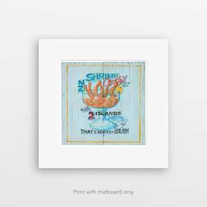 Jason Kelly Art Prints: "Shrimp Cocktail" pre-matted print by Jason Kelly
