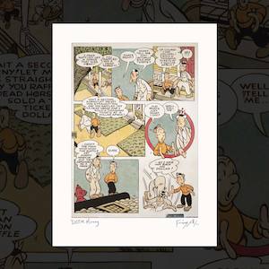 Giclee Prints: "Dance of The Hooligans – Money" (panel 4) signed giclee print by Dick Frizzell