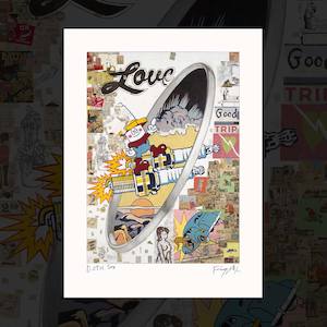 "Dance of The Hooligans – Sex" (panel 3) signed giclee print by Dick Frizzell