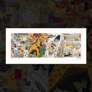 Giclee Prints: "Dance of The Hooligans" (complete) signed giclee print by Dick Frizzell