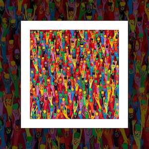 Ewan Mcdougall Art Prints: “Happy As” art print by Ewan McDougall