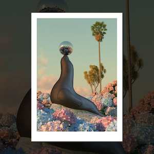 Simon Stockley Art Prints: "Garden Seal" art print by Simon Stockley