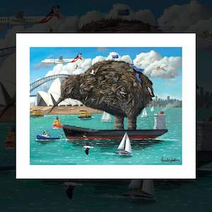 Frank Gordon 99 Premium Prints: "Kiwi Invasion" signed art print by Frank Gordon