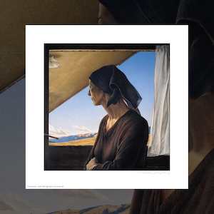 Iconic Art Prints: "Rozzie at Pisa" framed signed art print by Grahame Sydney