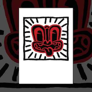 Red Haring III A3 art print by Dick Frizzell