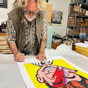 Premium Art Prints: 'A Lad Insane' signed art print by Dick Frizzell