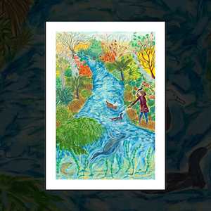 Premium Art Prints: “Winter River” art print by Pia Davie