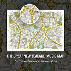The Great New Zealand Music Map art print