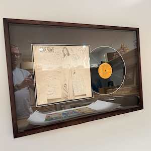 All: Hunky Dory - David Bowie - Framed album signed by NZ artist Dick Frizzell