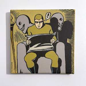 I'm here for the Monkey #38 - Dick Frizzell - Acrylic on canvas